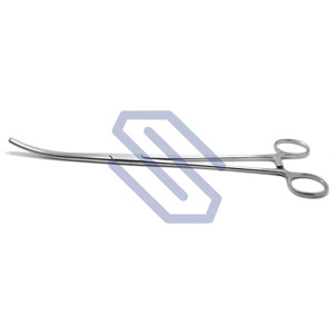 Pinces chirurgicales Rochester incurvées en acier inoxydable vétérinaire de 12 pouces, source d'alimentation manuelle, hémostatique - Product Image 1