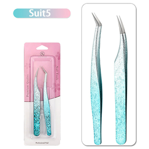 Professional Stainless Steel Lash Tweezer Curved Tip 10mm Length Comfortable Handle Smooth Tip for Easy Lash <b>Application</b> - Product Image 5