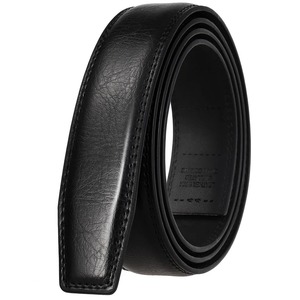 Genuine Leather Belt <b>Strap</b> Men's Automatic Buckle Belts Without Buckles <b>Ratchet</b> Belt - Product Image 3