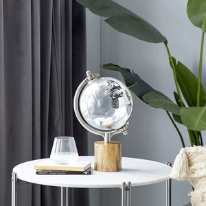 Modern <b>World</b> <b>Globe</b> for Desk Stand Rotating Earth Map Modern Sculpture Educational <b>Globes</b> for Office Ornament - Product Image 2