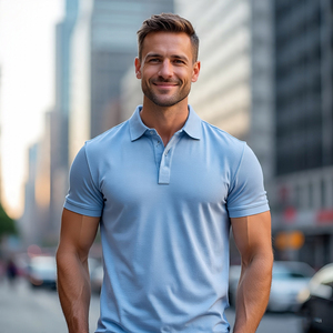 Vêtements de sport polos de golf décontractés pour hommes col rabattu à manches courtes polos à séchage rapide pour hommes - Product Image 4