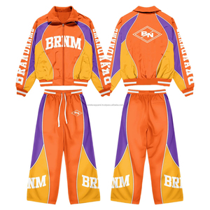 Conjunto Deportivo Personalizado para Hombre, Chaqueta Deportiva con Cremallera, Chaqueta Cortavientos de Nailon, Trajes Deportivos para Hombre - Product Image 4