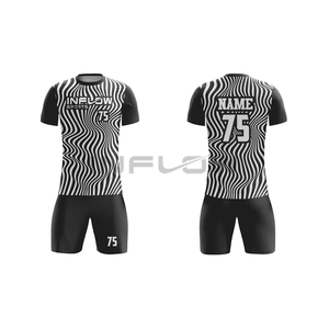 เสื้อฟุตบอลโพลีเอสเตอร์ 100% สั่งทำพิเศษ พร้อมโลโก้ด้านหน้า แห้งเร็วสำหรับฤดูหนาว เสื้อทีม - Product Image 6