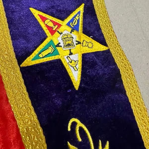 Fajas bordadas hechas a mano, fajas bordadas de alambre para uniforme Masonic Regalia Made in Pakistan Ronpex - Product Image 6