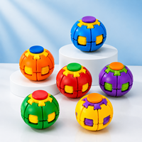 Jouet anti-stress 3-en-1 multicolore à presser et à tourner, Magic Jellykins, balle anti-stress, jouets anti-stress pour adultes
