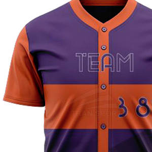 Ensemble d'uniformes de baseball 100% polyester de haute qualité séchage rapide et respirant conception personnalisée vêtements de sport grande taille Option Style uni - Product Image 4