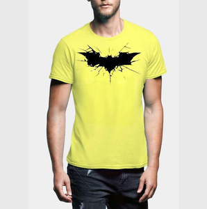 T-shirt en coton tricoté solide et épais pour hommes T-shirt personnalisé pour hommes 100% coton de luxe de qualité côtelée col rond blanc goutte épaule - Product Image 3