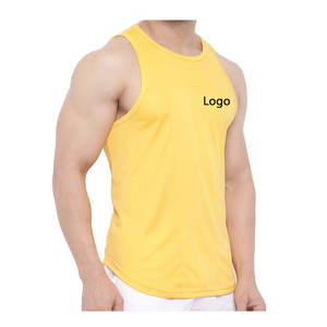 Débardeur grande taille respirant pour hommes, gilet sans manches de gymnastique et de fitness d'été, avec logo, quantité en vrac en gros OEM - Product Image 3