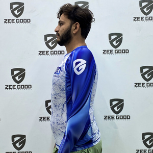 Vêtements de protection anti-éruptions cutanées à manches longues respirants et extensibles avec logo à sublimation personnalisée pour les arts martiaux de Muay Thai Jiu Jitsu Kimono - Product Image 4