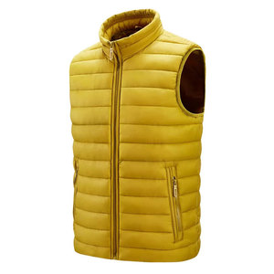 OEM Custom Designer Casual Lightweight Quilted Puffer <b>Vest</b> for Men Women Bodywarmer Jacket Zipper Closure Puff Printing Winter - Product Image 3