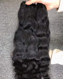 Trame de cheveux humains bruts d'origine vietnamienne de haute qualité non traitée Extensions frontales ondulées naturelles à double tirage 100g - Product Image 6