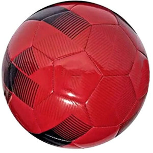 Ballon de football en PU rouge de haute qualité, personnalisé, pour usage intérieur et extérieur, adapté à toutes les conditions météorologiques, pour matchs et entraînements, fabriqué au Pakistan - Product Image 1