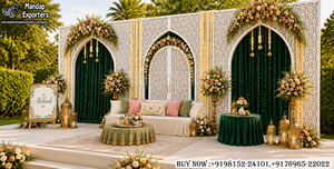 Telones de Fondo para Bodas al Estilo Árabe, Decoración para Mehndi, Paneles Metálicos de Lujo, Ligeros, Tamaño Personalizado, Corte Láser, Fabricante - Product Image 5