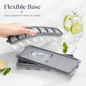 Bac à glaçons en silicone avec design flexible, réutilisable et écologique, moule de congélation facile à démouler pour les boissons - Product Image 3