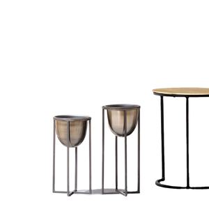 Soporte de Metal para flores, Juego de 2 macetas de calidad Real para el hogar y el jardín, mejor oferta - Product Image 1