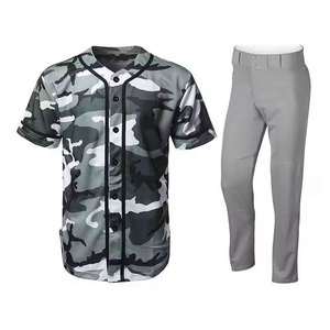 Logo personnalisé Vêtements de sport Matériau polyester Uniforme de baseball Meilleure conception Ensemble d'uniformes de baseball légers Vente à chaud - Product Image 6