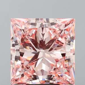 1.00 ct Princess Fancy Vivid Pink Lab Grown Diamond, VS1 Clarity Bague de fiançailles IGI certifiée directement de l'Inde - Product Image 1