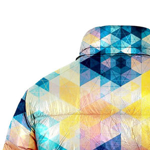 Chaqueta acolchada con cremallera Premium sublimada personalizada para hombre, chaqueta acolchada impermeable de moda de invierno fabricada en la parte superior - Product Image 5