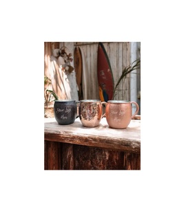 Tasses à mules en cuivre de qualité supérieure avec des détails martelés uniques et une finition antique idéale pour les professionnels de la maison et du bar - Product Image 3