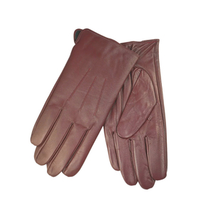 Guantes de cuero <span class=keywords><strong>PU</strong></span> de moda Vintage para hombre, pantalla táctil de dedo completo, para viajes al aire libre, térmicos, transpirables, informales, para fiestas, deportes de invierno - Product Image 6