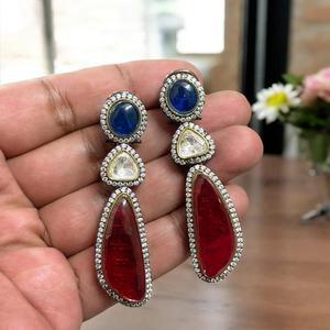 Pendientes de lujo con chispa de circón, pendientes elegantes para mujer para ropa de fiesta, accesorios de moda con piedra de circón para regalos - Product Image 1