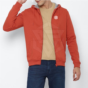 2025 Latest Design Men's Winter Outdoor Zipper-<b>Up</b> Hoodies 100% Cotton Quick Dry Breathable Custom Color Low Price for Adults - Product Image 1