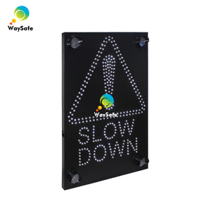 Segnale di Avvertimento Stradale Solare ad Alta Luminosità Lampeggiante in Alluminio per Rallentare alle Incroci - Product Image 3