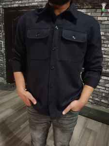 Camisa de lana con bolsillos para hombre y mujer, sobrecamisa de lana cálida personalizada OEM, venta al por mayor, ropa de invierno-MUESTRA GRATIS - Product Image 3