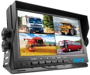 TVS 7-Inch All-in-One Mobile DVR <strong>Car</strong> <strong>Monitor</strong> <strong>4CH</strong> AHD 960P <strong>Video</strong> &amp; Quad Display - Product Image 3