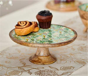 Beautiful <b>wooden</b> <b>cake</b> <b>stand</b> for birthday and anniversary <b>cake</b> cutting - Product Image 1
