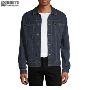 Haute qualité élégant vestes d'extérieur pour hommes 2025 broderie Jeans vestes 100% coton corps court régulier ajusté Denim vestes - Product Image 6