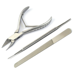 Herramientas de Podología y Cuidado de los Pies, Cortaúñas de Acero Inoxidable para Uñas Encarnadas, Juego de Herramientas Profesionales y Duraderas para la Eliminación de Uñas Gruesas - Product Image 1