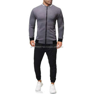 Nueva Llegada Conjuntos Deportivos de Tela Elástica para Hombre al por Mayor, Conjuntos de Entrenamiento de Fitness con Sudadera Colorida - Product Image 1