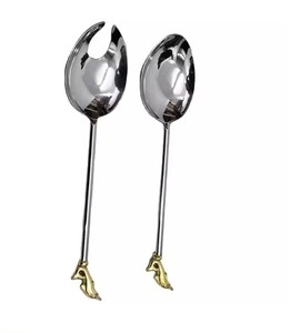 Ensemble de couverts en acier inoxydable écologique de haute qualité, couleur personnalisée, design moderne classique, placage chromé, élégant pour hôtel - Product Image 1