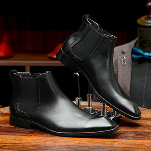 รองเท้าบูทหนังคุณภาพสูงแบบ Brogue พร้อมดีเทลลายฉลุและพื้นรองเท้าระบายอากาศได้ดี เหมาะสำหรับสุภาพบุรุษในงานสังสรรค์ทางธุรกิจ - Product Image 4