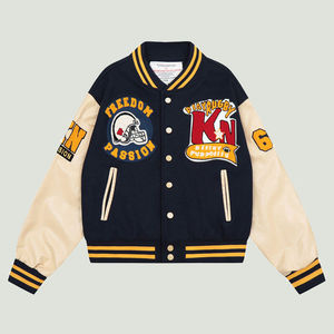 Venta al por mayor de chaqueta de talla grande para hombre para la venta al aire libre de cuello alto chaqueta de letras para hombre - Product Image 1