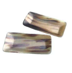 Bol à salade en corne de buffle de haute qualité plateau de service décoratif poli plateau en corne naturelle en gros - Product Image 5