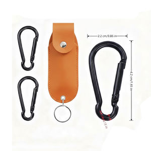 Pochette en cuir pour spray au poivre de défense personnelle, porte-clés, accessoire de sécurité pour le transport quotidien, pochette pour spray au poivre - Product Image 2