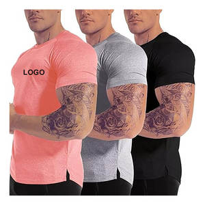 T-shirts de sport unisexes pour hommes, 100% polyester, respirants, écologiques, séchage rapide, impression de logo personnalisée, style streetwear - Product Image 3