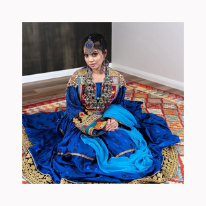 ชุดคูชิอัฟกานิสถาน ชุดคูชิวินเทจชนเผ่า อัฟกานิสถาน/ปากีสถาน คูชิปาร์ตี้ ชุดเดรสหลากสีแบบดั้งเดิม - Product Image 1