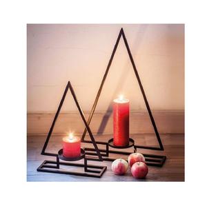 Ensemble de bougeoirs en métal bohème chic avec découpes détaillées, parfait pour la pièce principale, le salon, la chambre ou les événements - Product Image 2