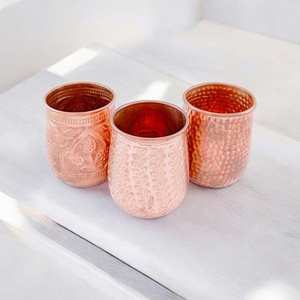 Gobelets en cuivre faits à la main Tasses à sublimation Verres personnalisés pour les événements Cadeaux Décoration de la maison - Product Image 4