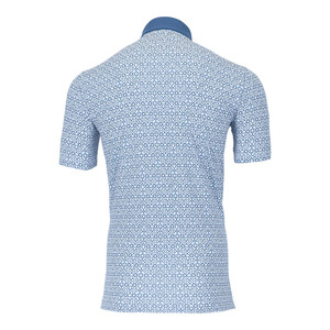 Diseño de marca propia para hombre, Golf informal de manga corta para polos, tejido de LICRA de poliéster transpirable de secado rápido, estampado más - Product Image 2