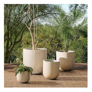 Pot de fleurs d'extérieur classique de qualité supérieure, style rustique, pour jardin et pépinière, pot de plante décoratif pour l'aménagement paysager - Product Image 6