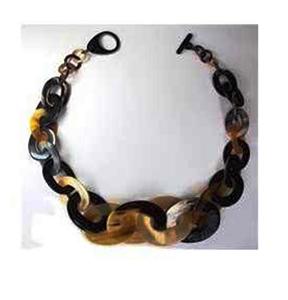 Hecho a mano estilo religioso indio hueso de búfalo tallado collar de dientes de cuentas collar de cuerno de búfalo Natural - Product Image 6