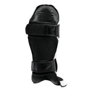 Protège-tibia en cuir véritable personnalisé et durable rembourrage en mousse Protège-tibia de kickboxing et d'arts martiaux de Muay Thai - Product Image 3