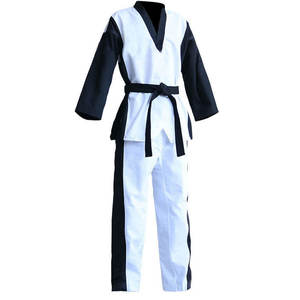 Nouvelle mode de vêtements de sport personnalisés en polyester et coton uniformes de taekwondo vêtements d'arts martiaux élégants - Product Image 1