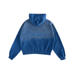 Sudadera con Capucha Oversize para Hombre, Estilo Vintage, Lavado Ácido, 500 GSM, 100% Algodón, Secado Rápido, Moda de Invierno - Product Image 2