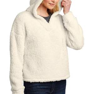 Sweats à capuche personnalisés, tricotés surdimensionnés, en molleton brodé, à manches longues, imprimés, style anglais, pour femmes, pour l'hiver et l'automne - Product Image 4