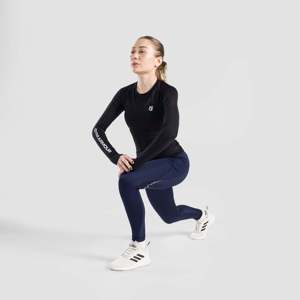 Leggings de sport taille haute (bleu) taille XXL, personnalisés, respirants, en Spandex/Nylon, pour une utilisation active - Product Image 4